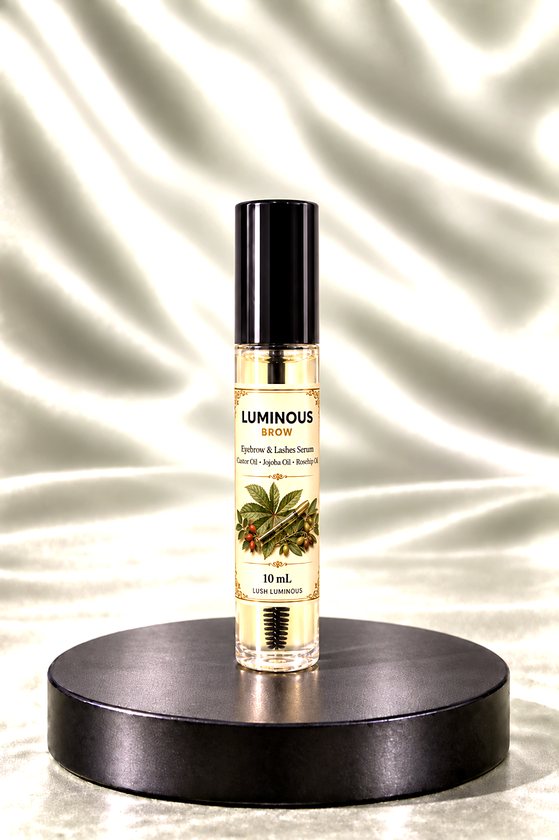 Luminous Brow eyebrow and lash serum with a wand applicator