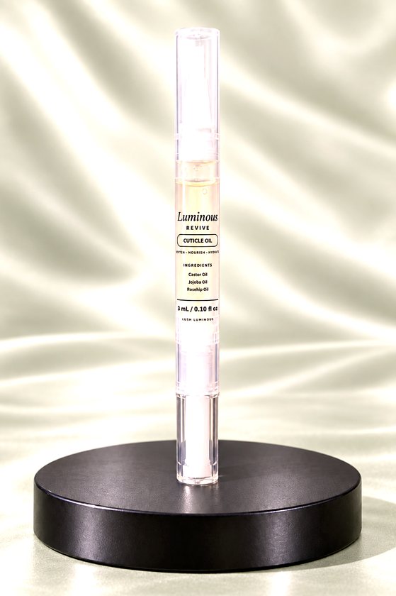 Luminous Revive cuticle oil in a 3 mL twist pen with a brush tip